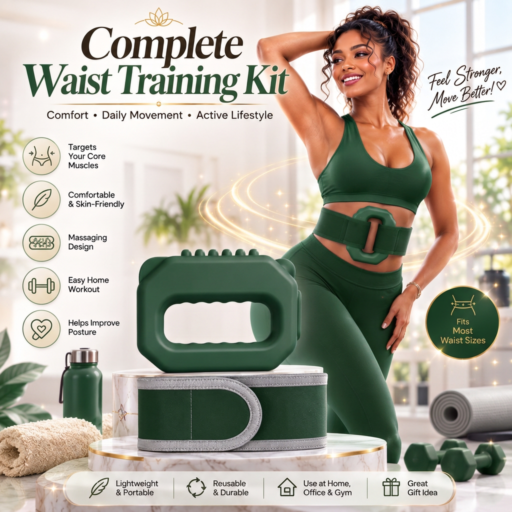 Complete Waist Training Kit shown in a comfortable daily wellness routine